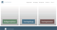 Desktop Screenshot of formateiendom.no